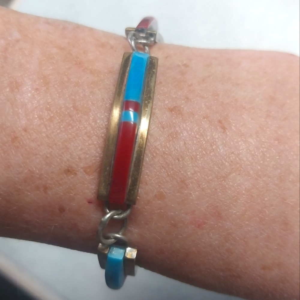 Vintage Navajo-made Link Bracelet